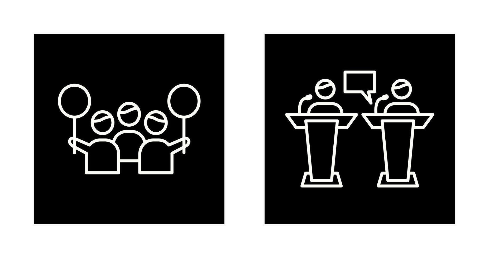 Protest and Debate Icon vector