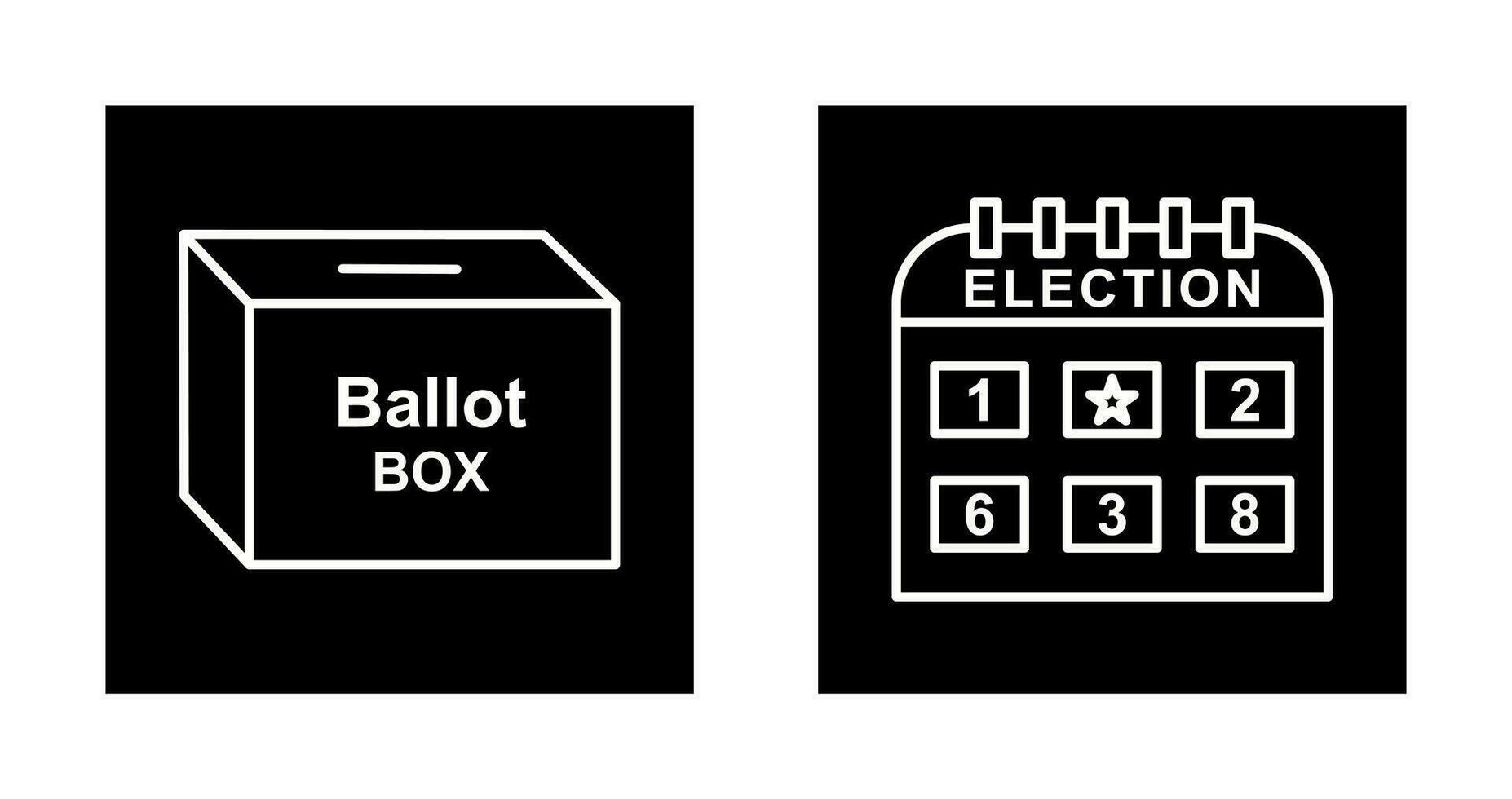 Ballot Box and Election day Icon vector