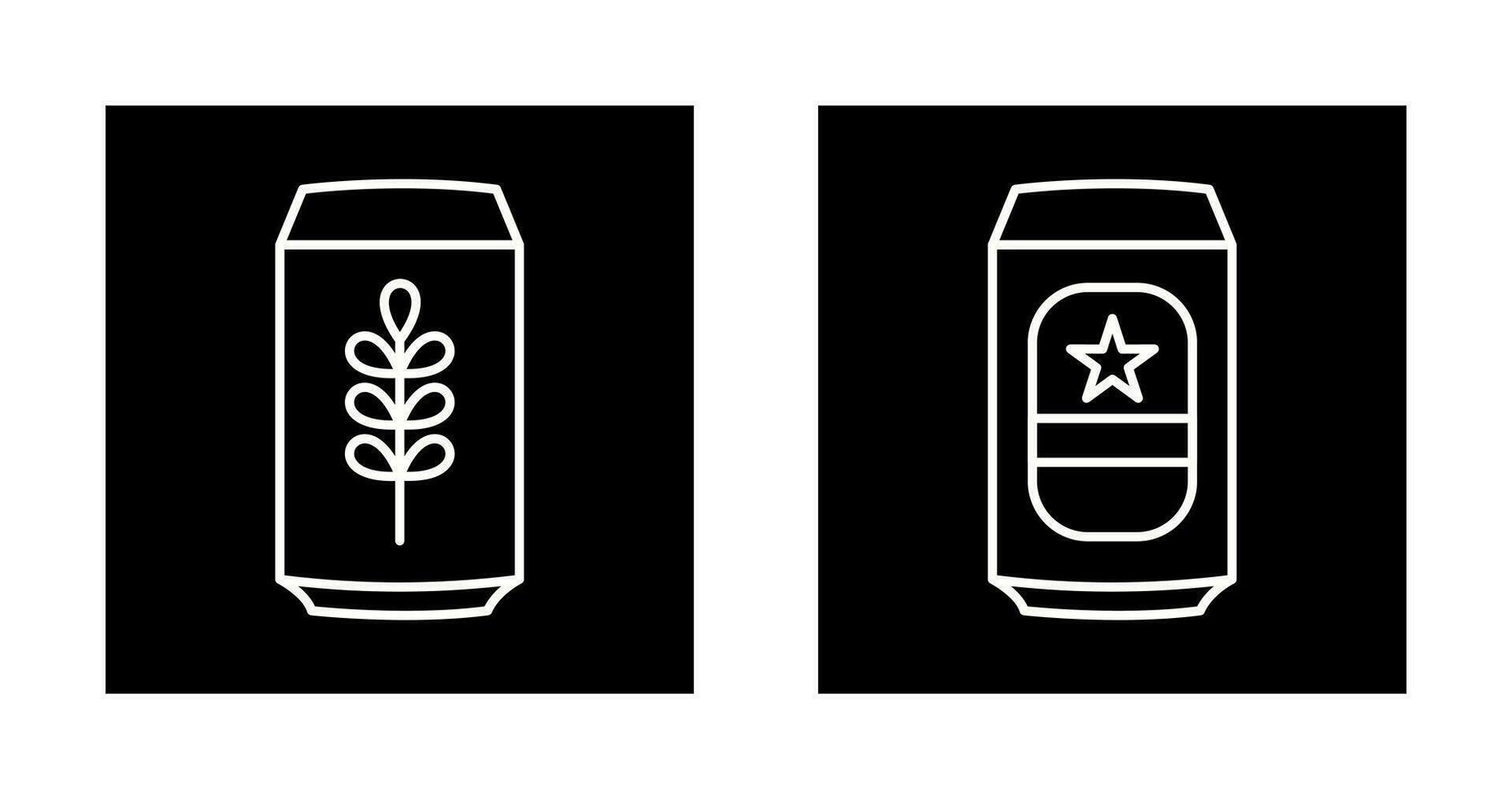 Beer Can and beerage Icon vector