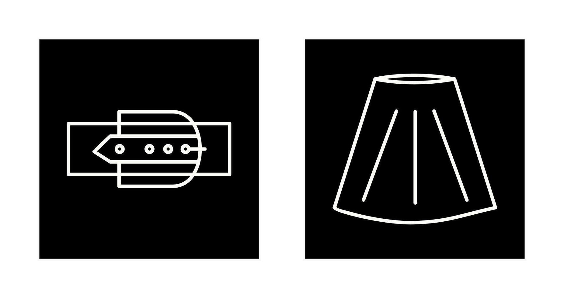 Skirt and Belt Icon vector