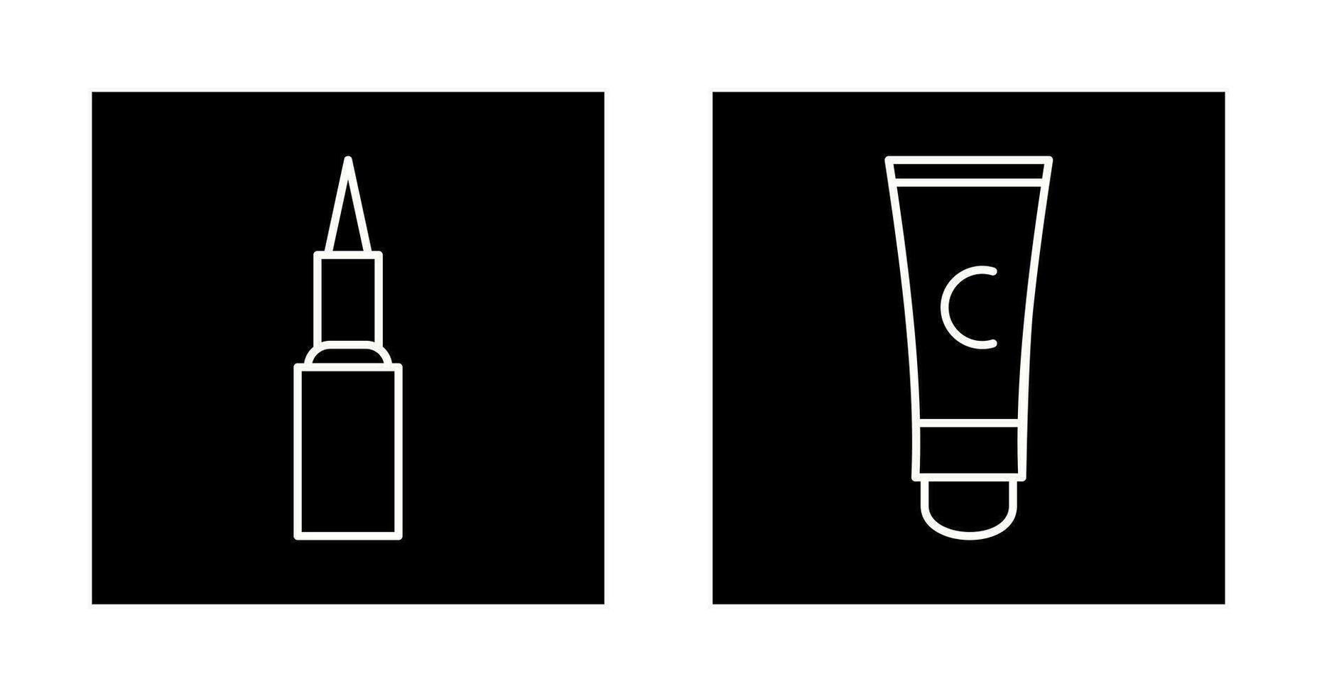 Kajal cosmetics and Conditioner  Icon vector
