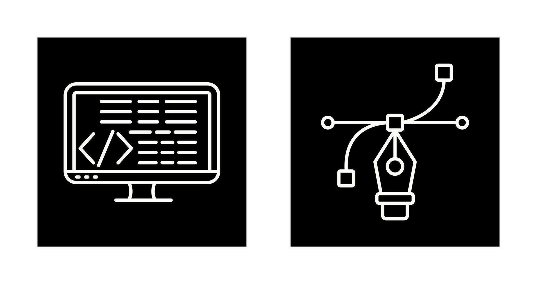 Coding and Vector Icon