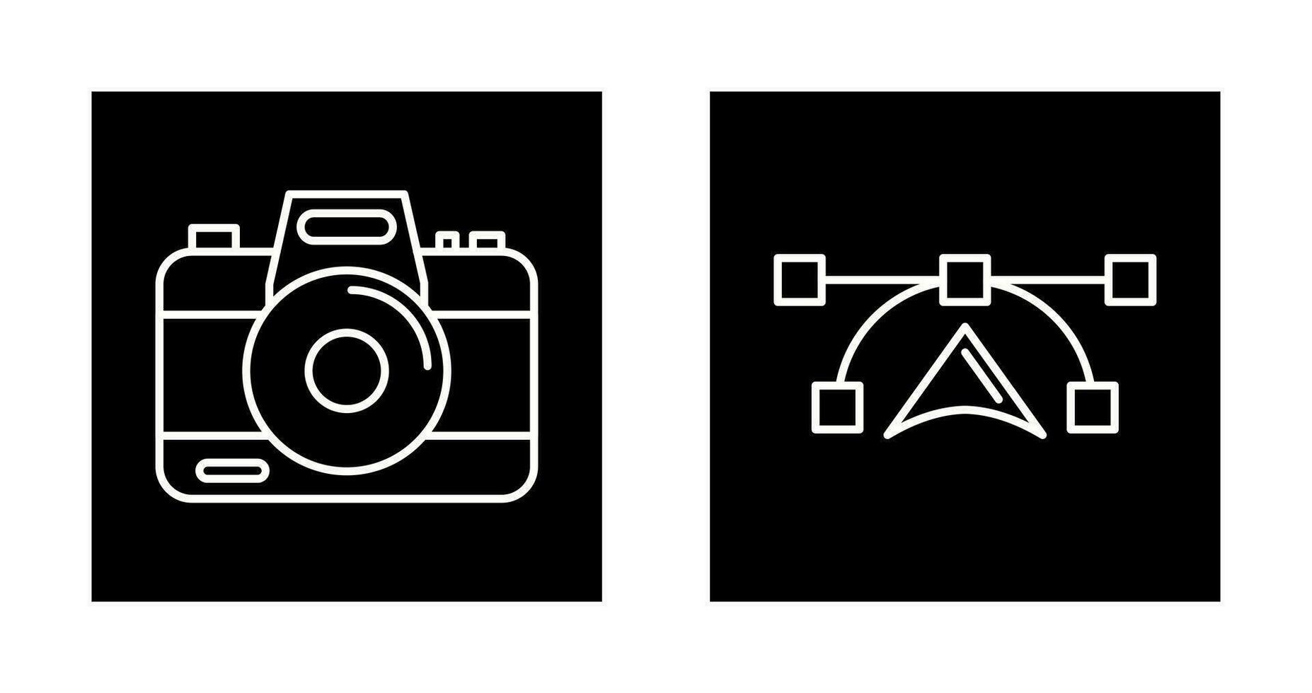 Camera and Vectors Icon