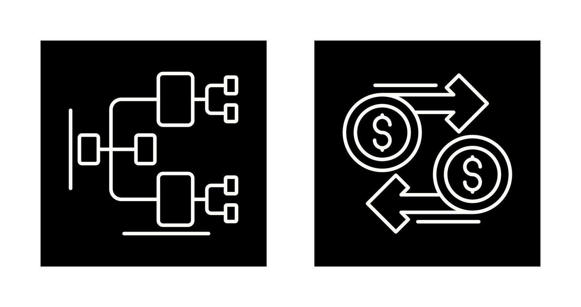 Chart and Dollar Icon vector