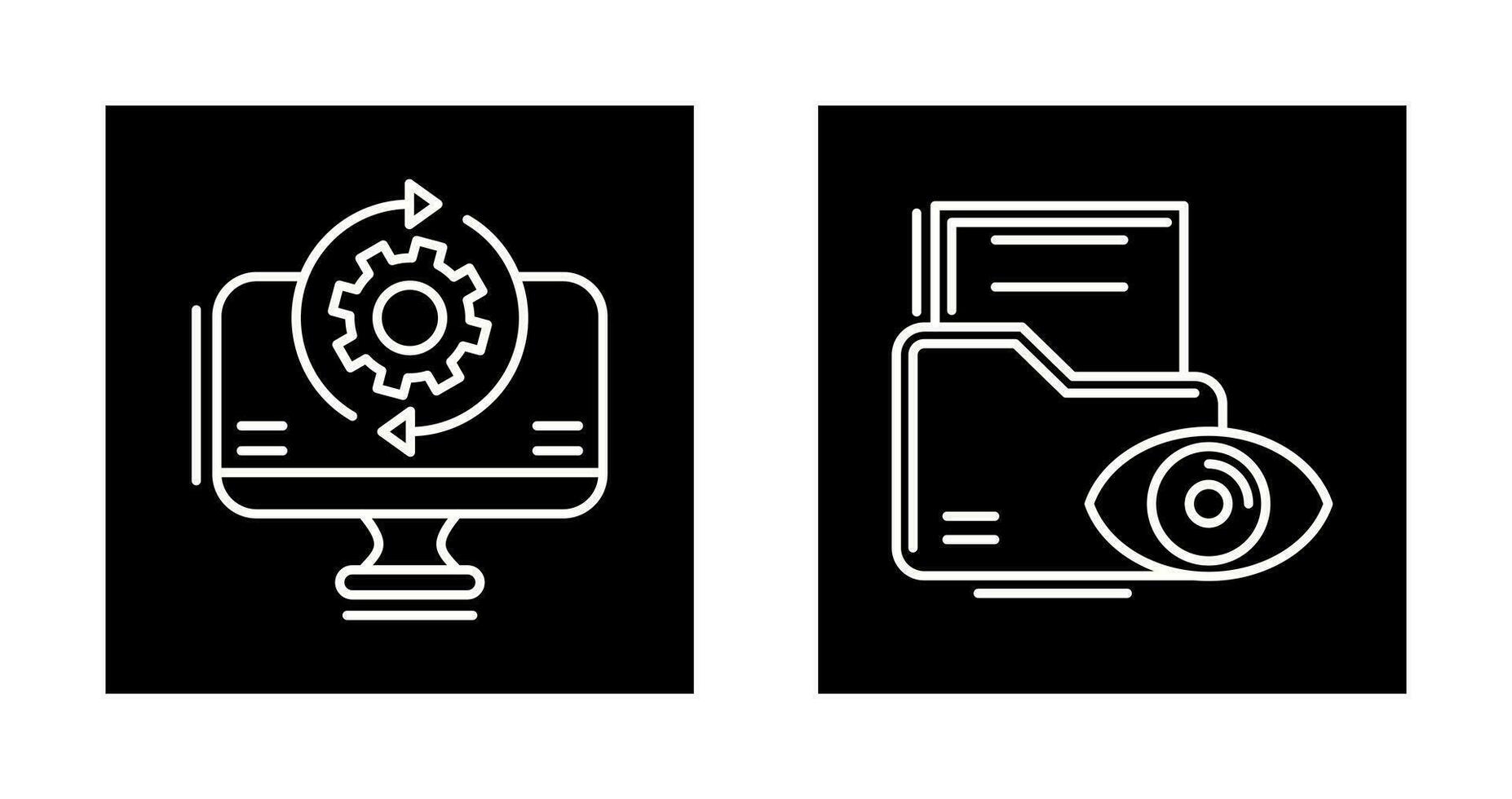 Synchronization and Data Visualization Icon vector