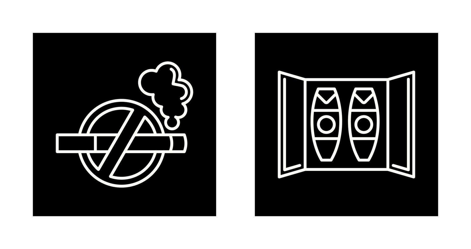 Cigar Box and No Tobacco Icon vector