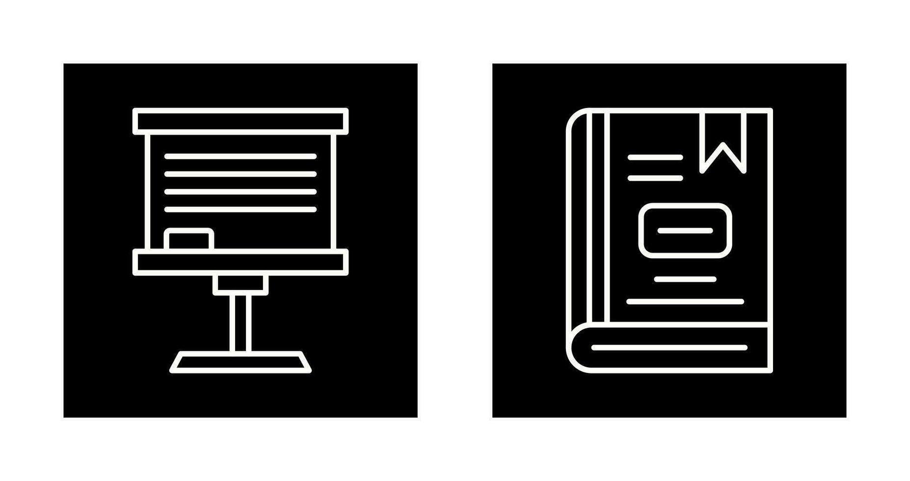 Board and Book Icon vector
