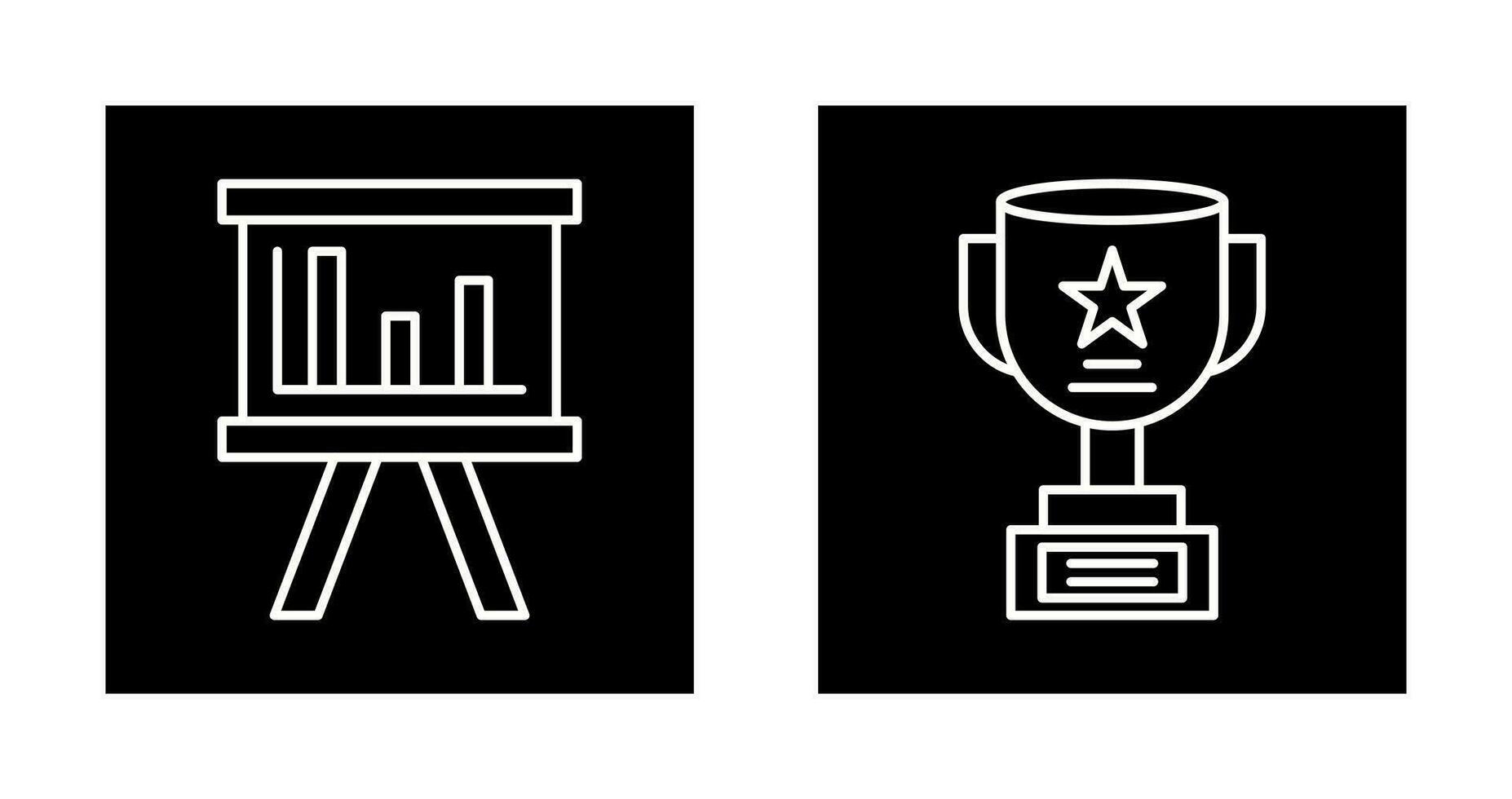 Board and Trophy Icon vector