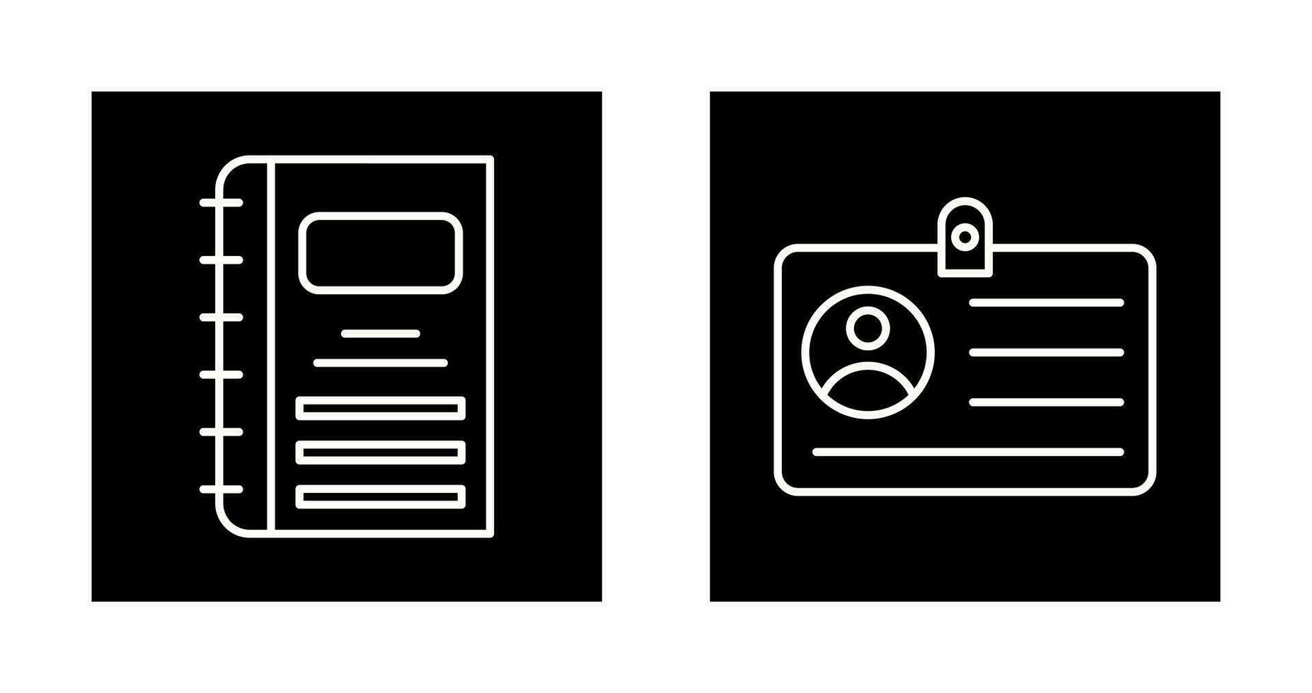 Notebook and CardSnack and Money Icon vector