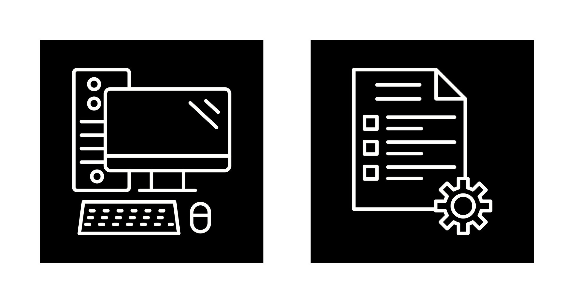 Computer and Test Icon 32653962 Vector Art at Vecteezy