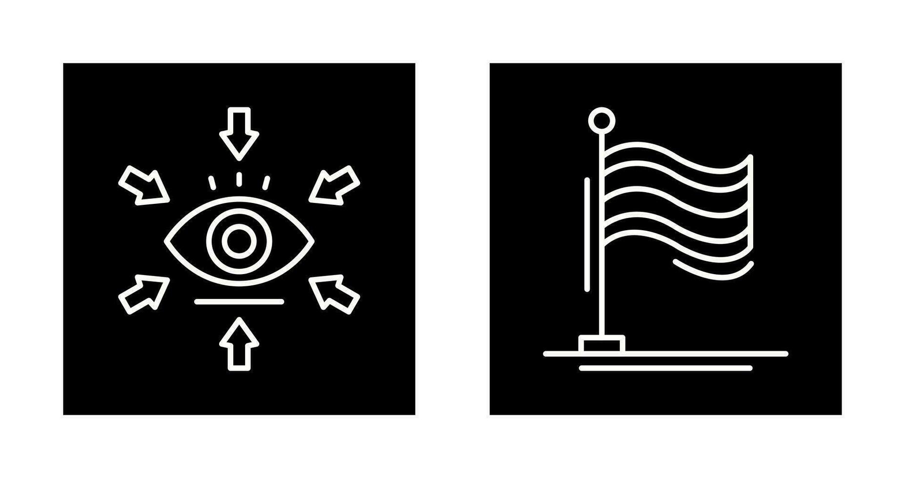 Visualization and Flag Icon vector