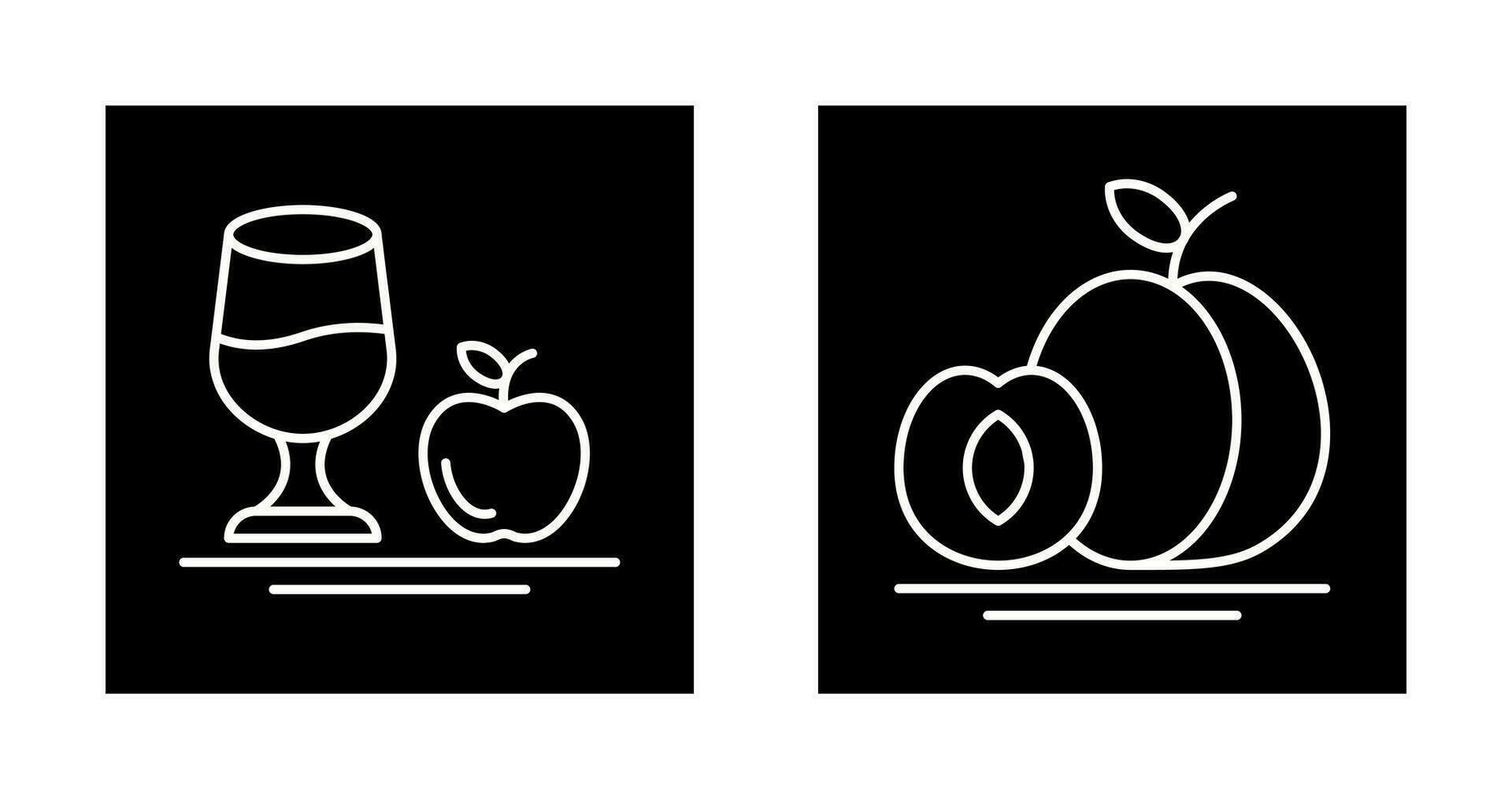 Healthy and Apricot Icon vector