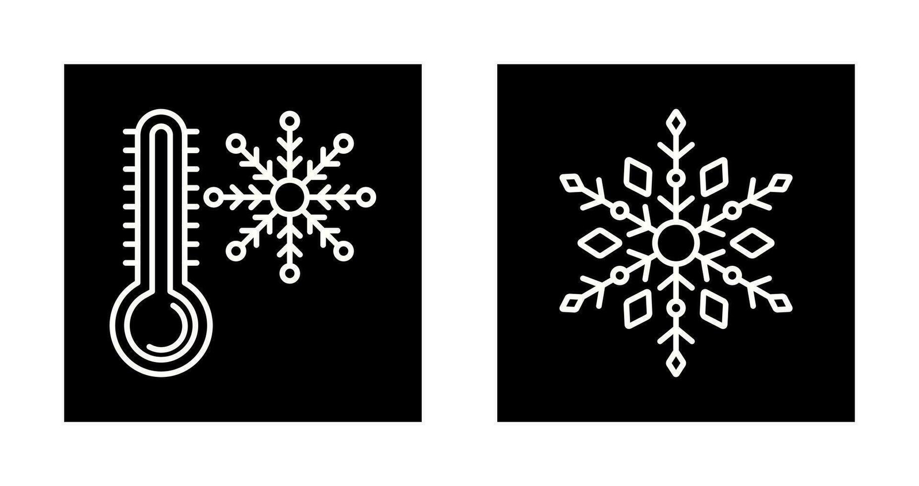 Snow Flake and Cold Icon vector