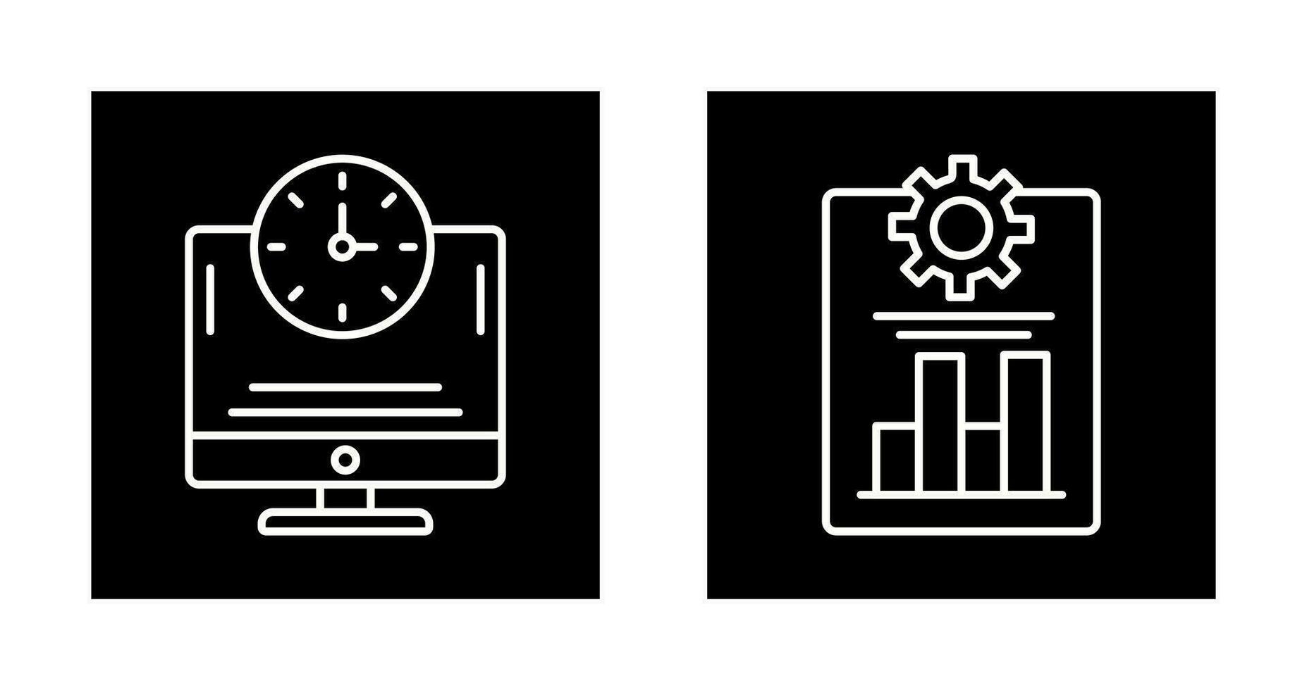 Productivity and Online Time Icon vector