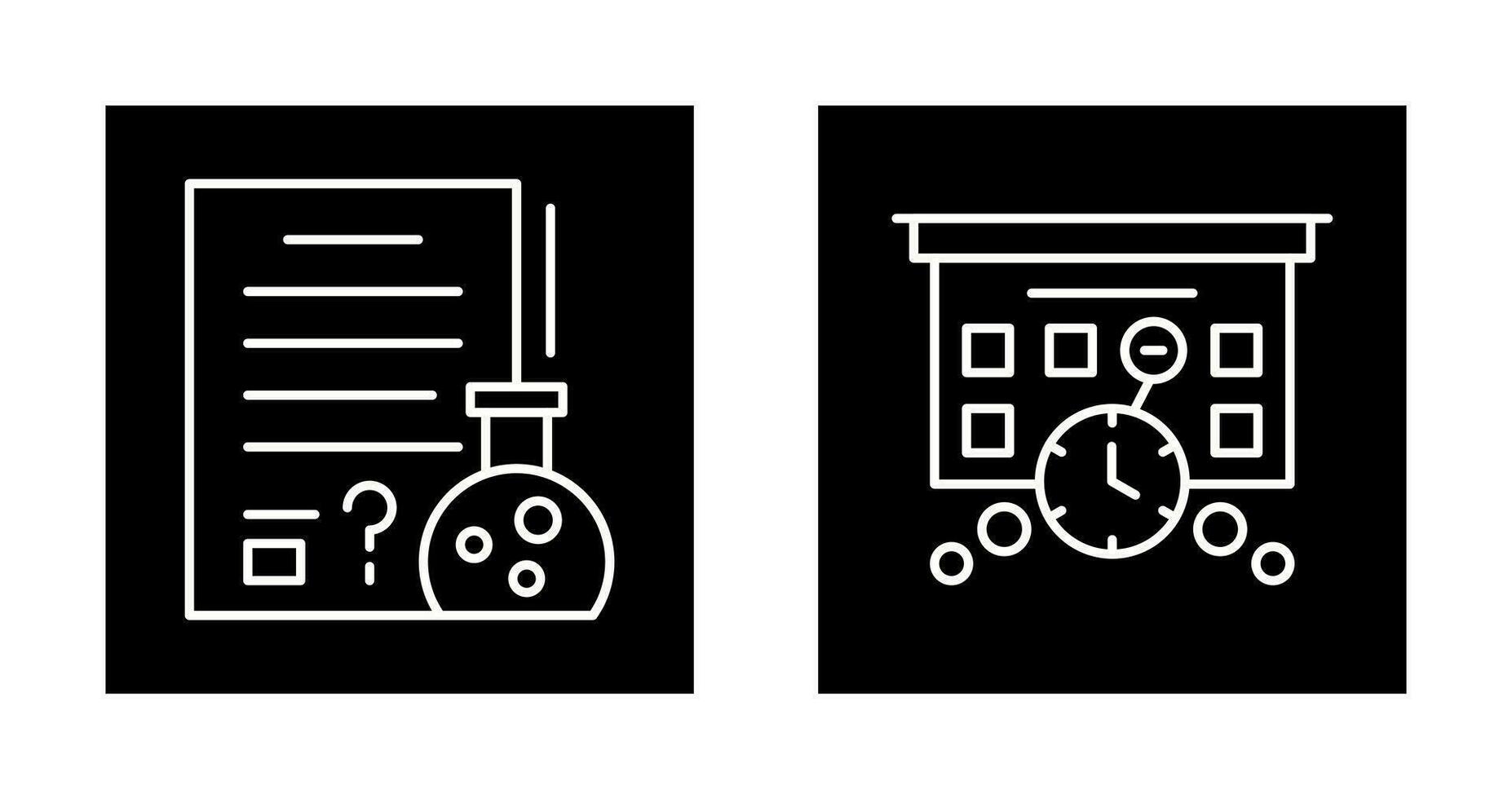 Hypothsis and Deadline Icon vector