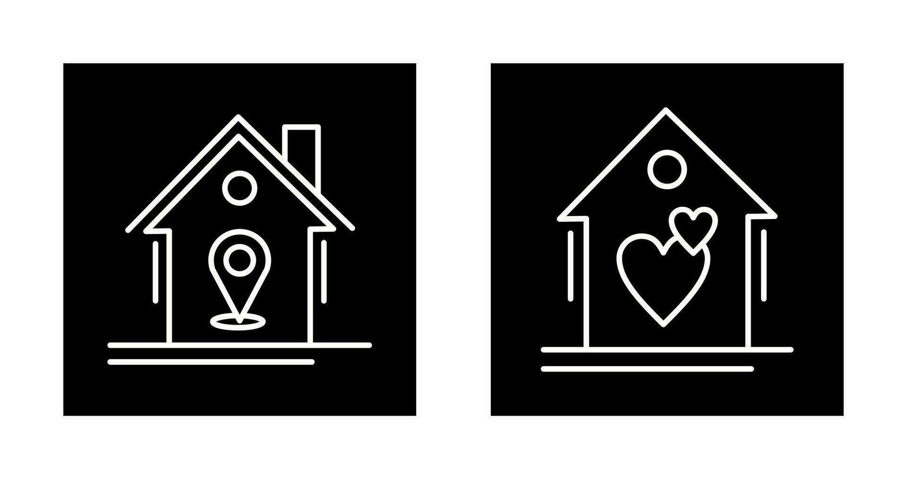 Location and Favorite Icon vector