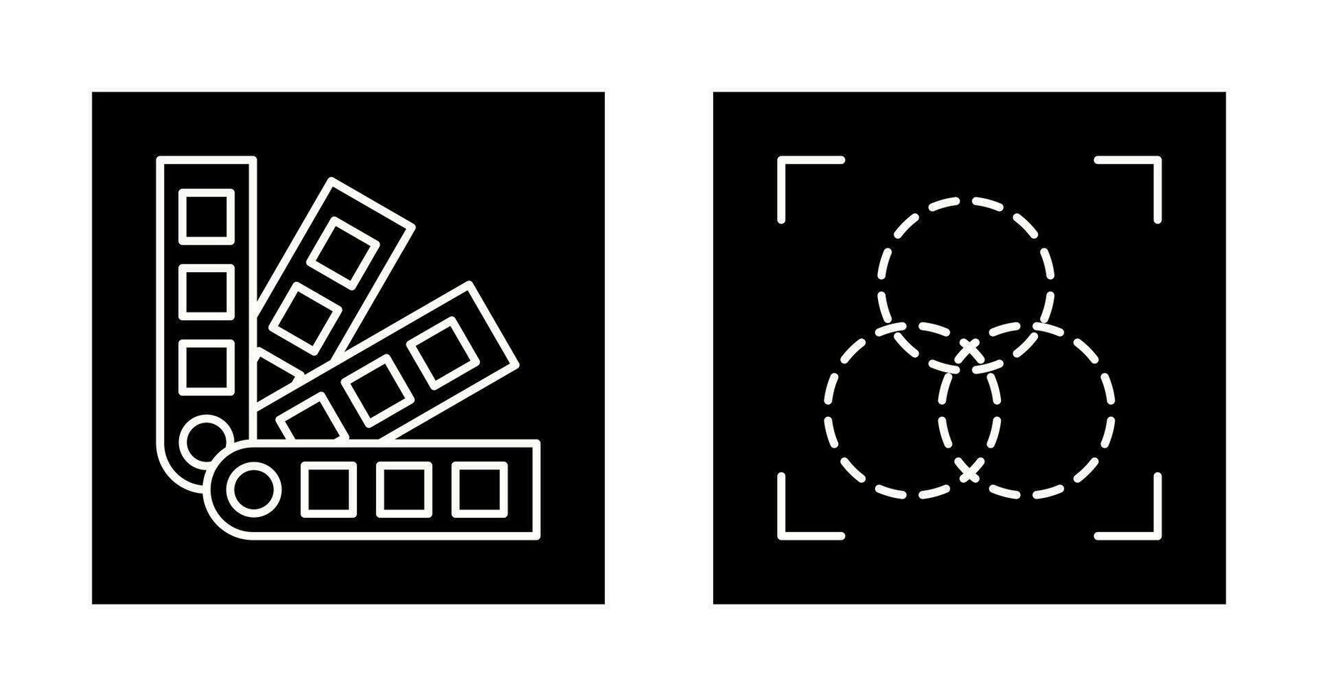 pantone and intersection Icon vector
