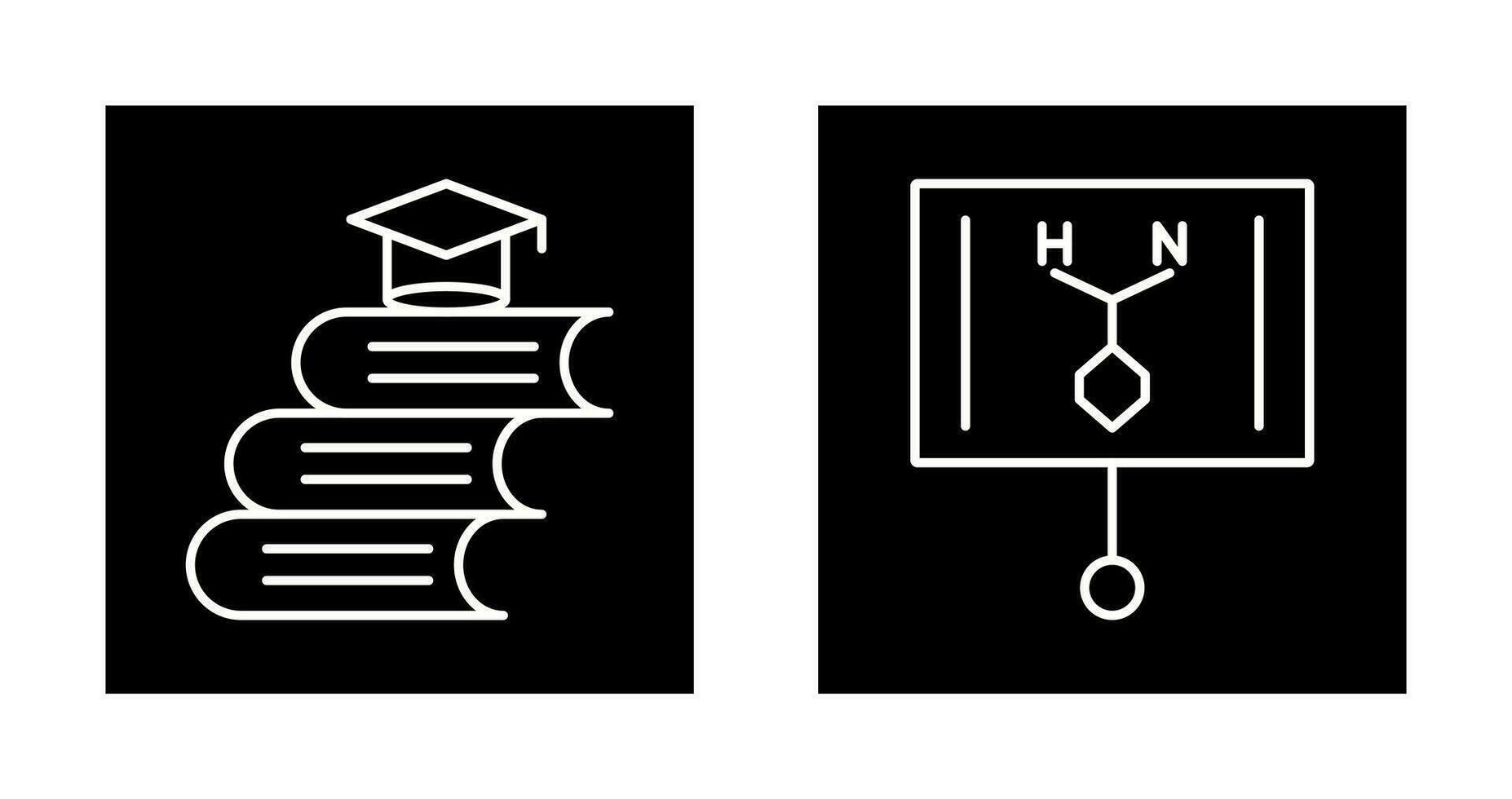 Books and Formula  Icon vector