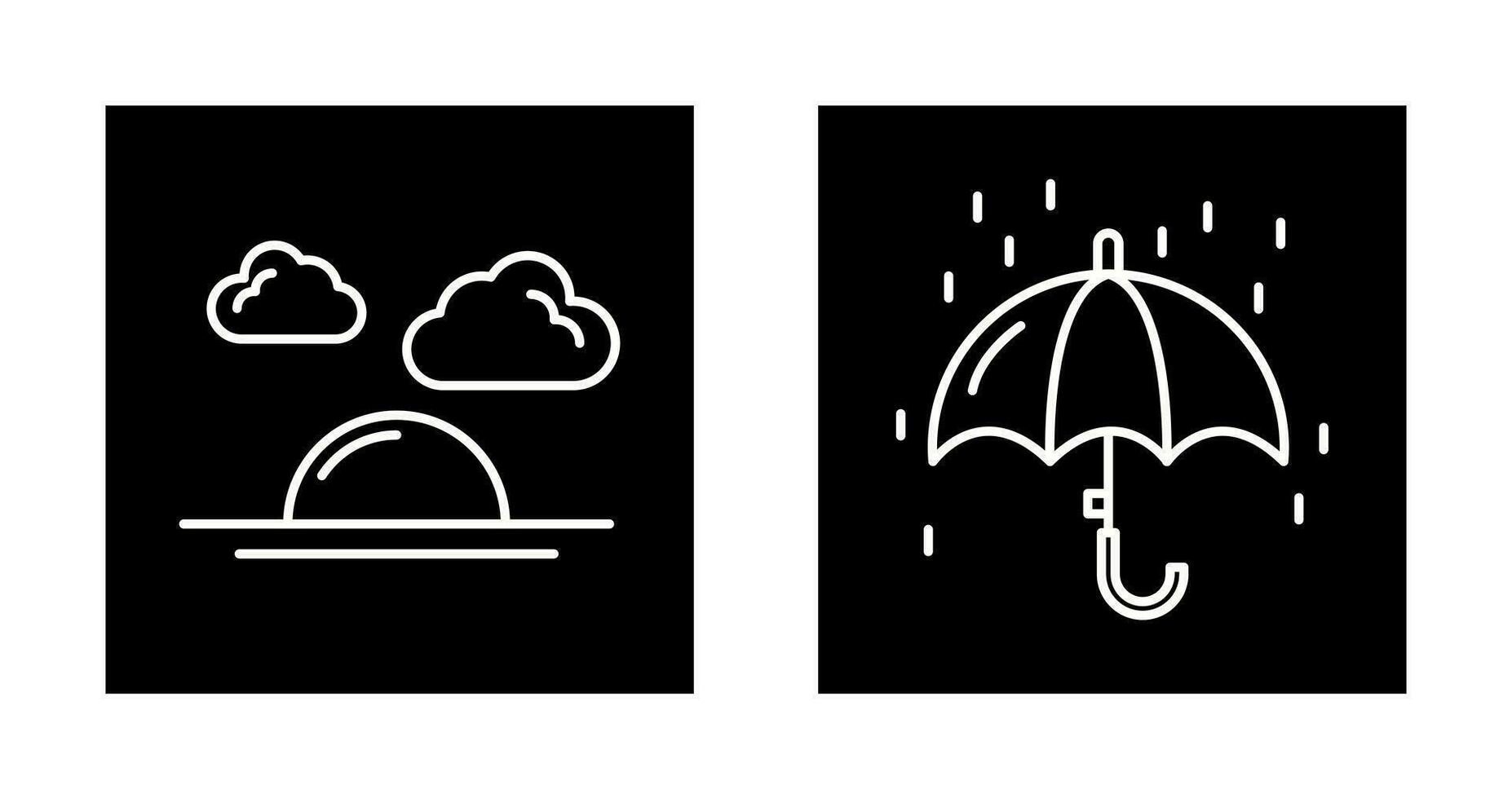 Sunshine and Raining Icon vector