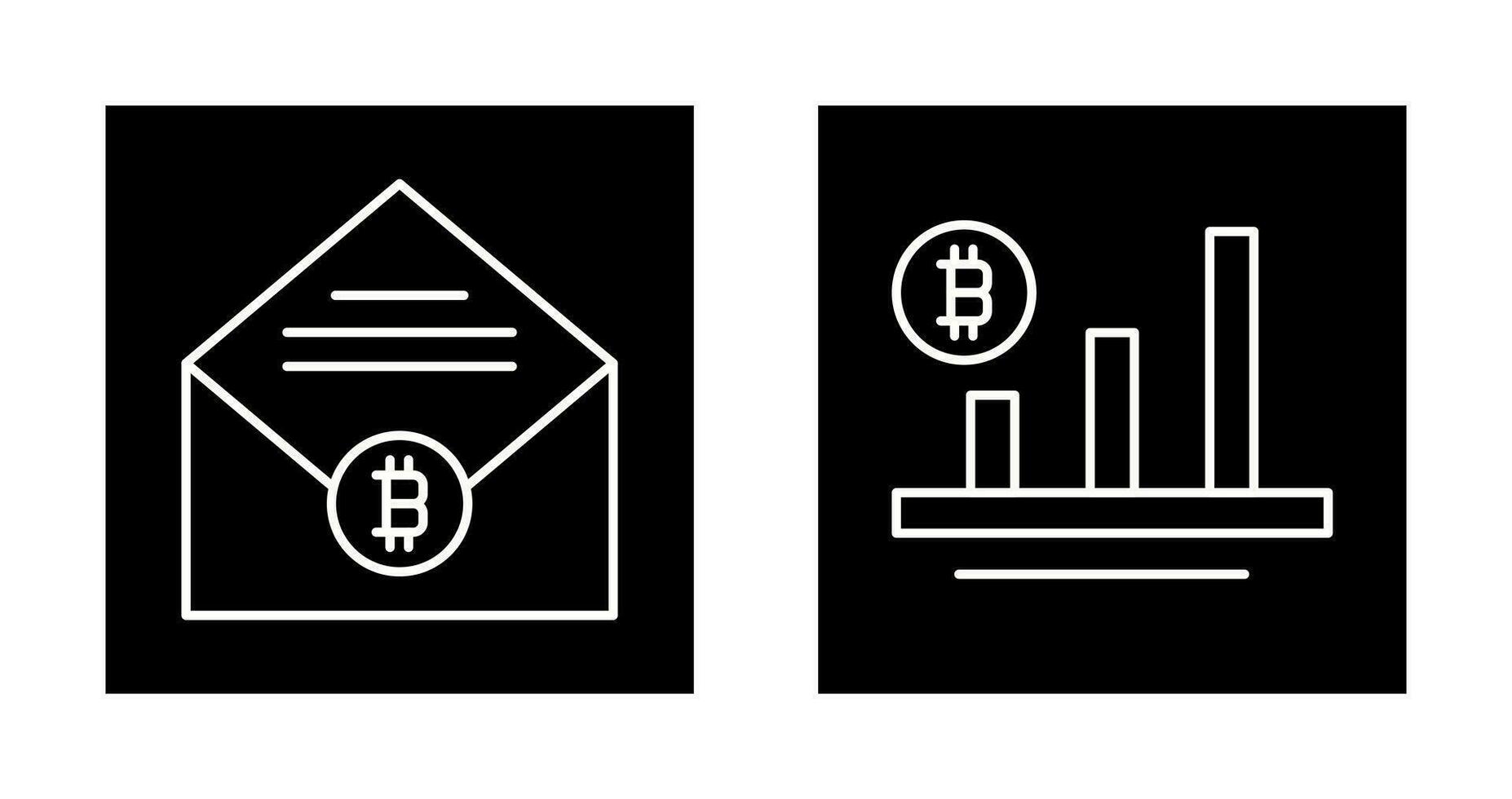 Mail and Chart Icon vector