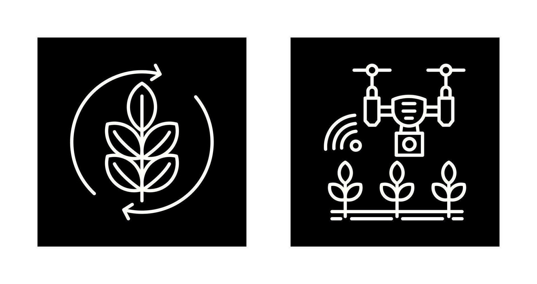 Agronomy and Smart Farm Icon vector
