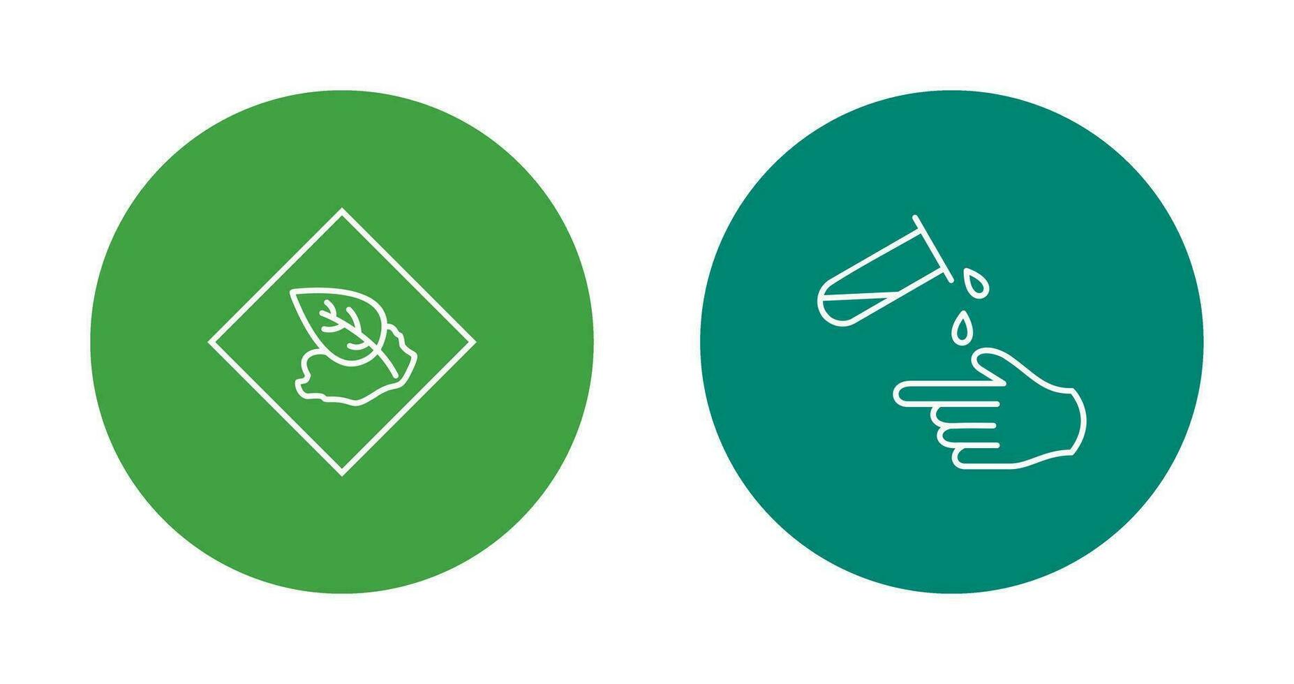 Environment hazard and Corrosive hazard  Icon vector
