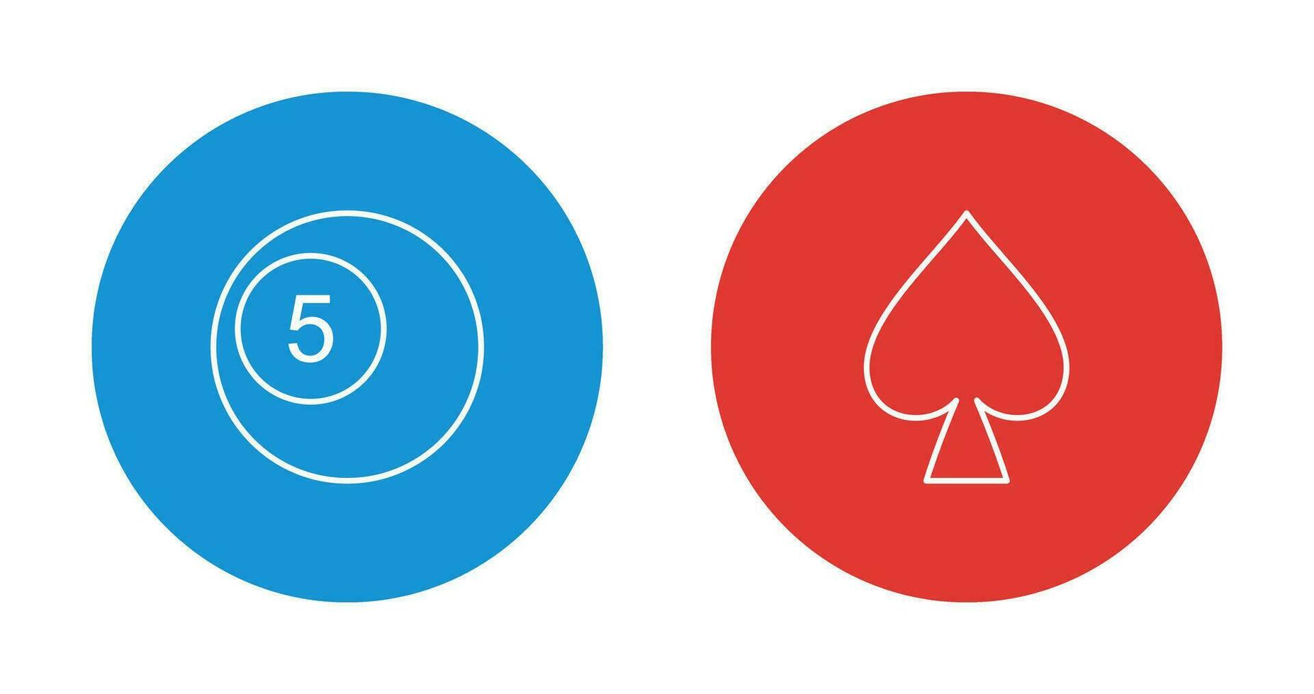 pool balls and spade  Icon vector