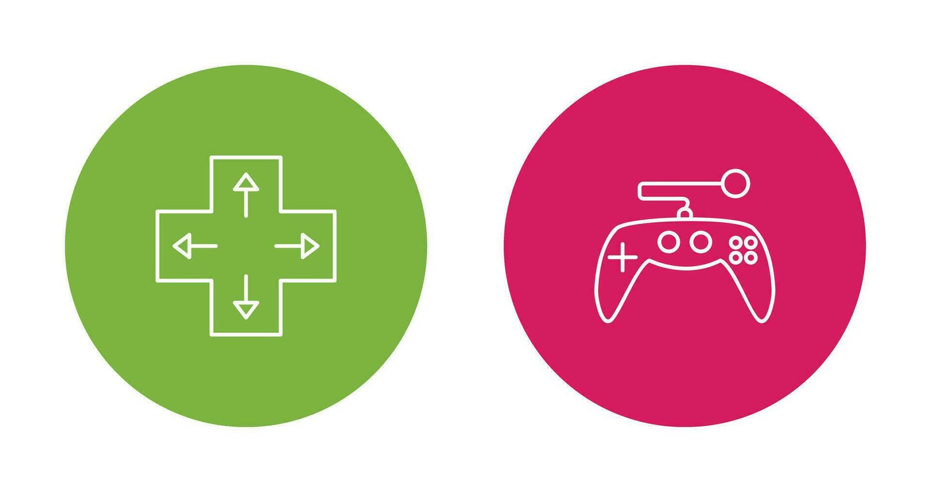 Direction Key and Gaming Control Icon vector