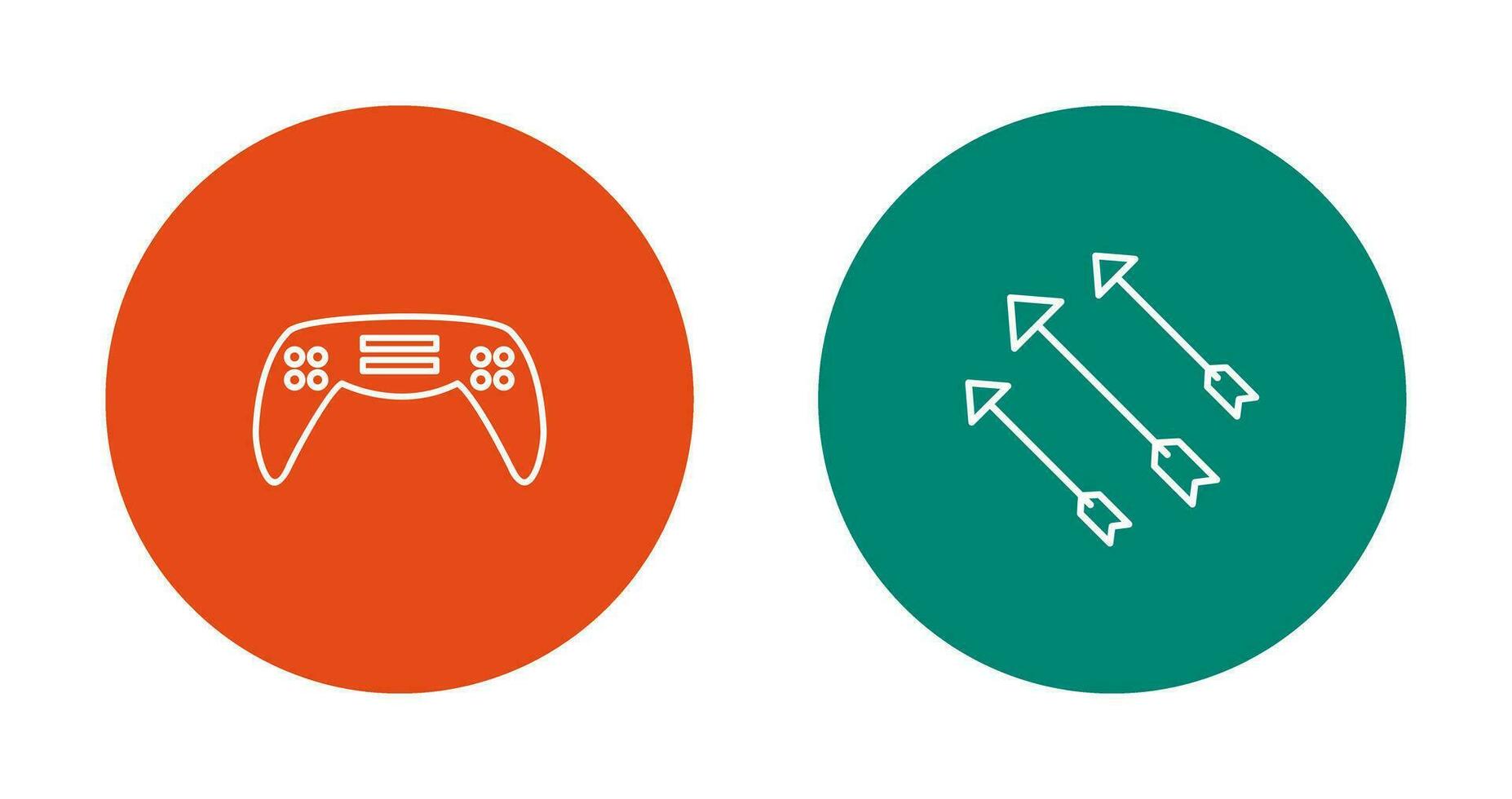 Gaming Console and Arrows Icon vector