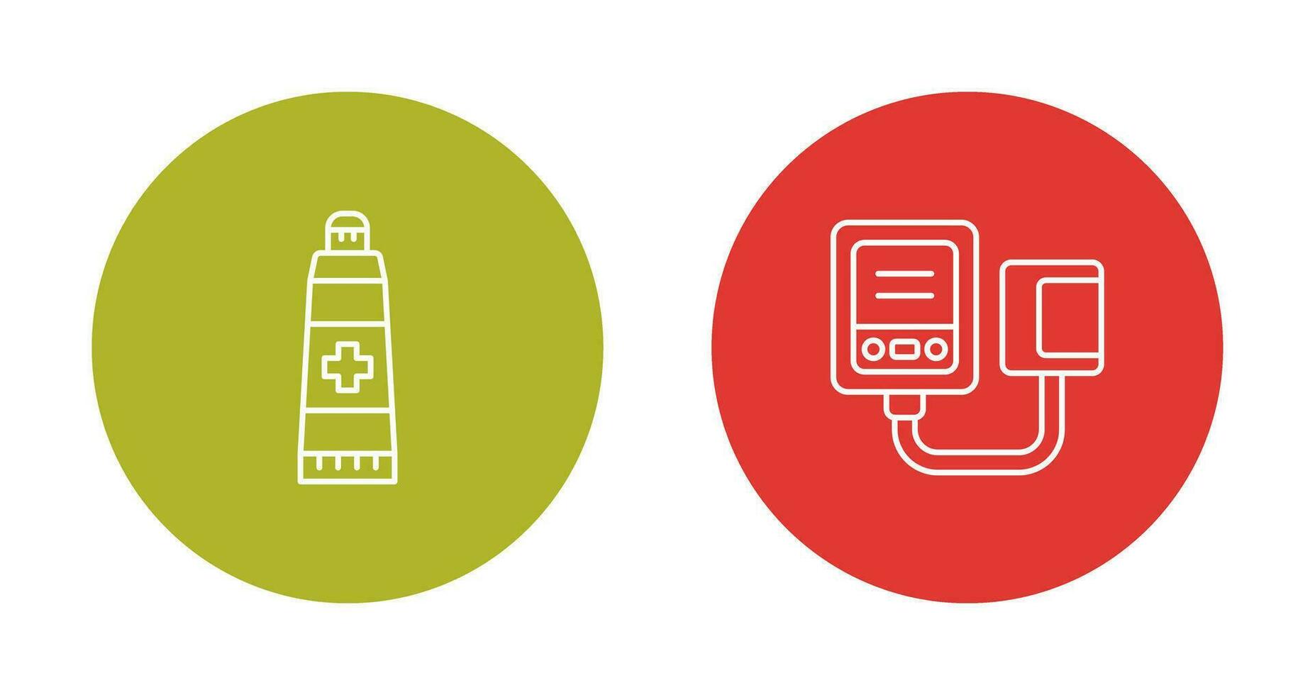 Ointment and Blood Icon vector