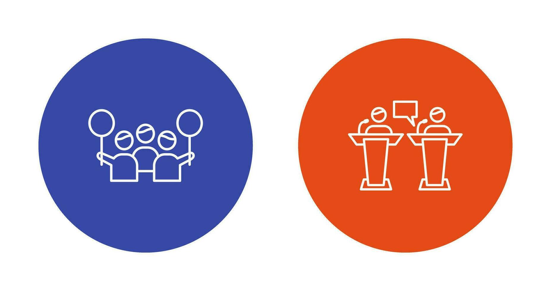 Protest and Debate Icon vector