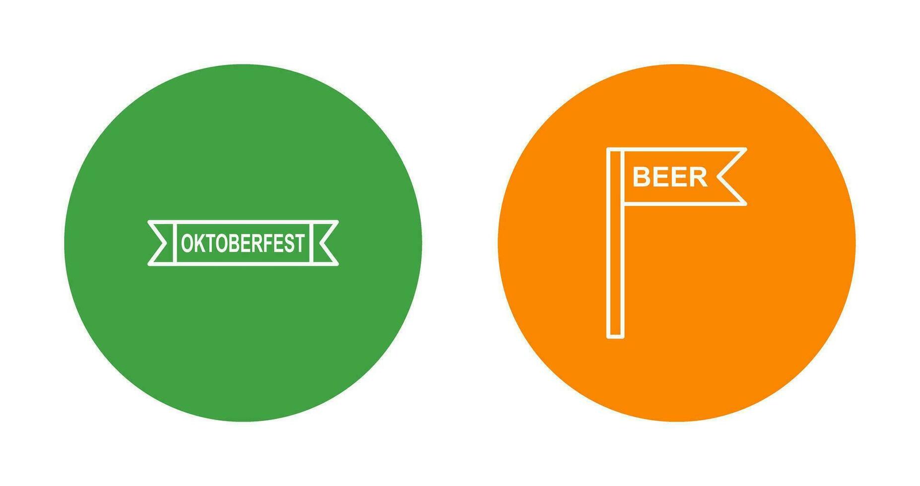 Oktoberfest Banner and Signboard Icon vector