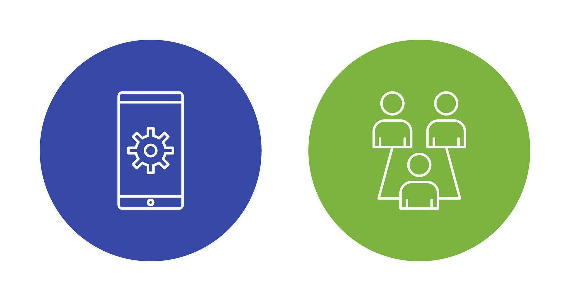 Network Settings and Connected Users Icon vector