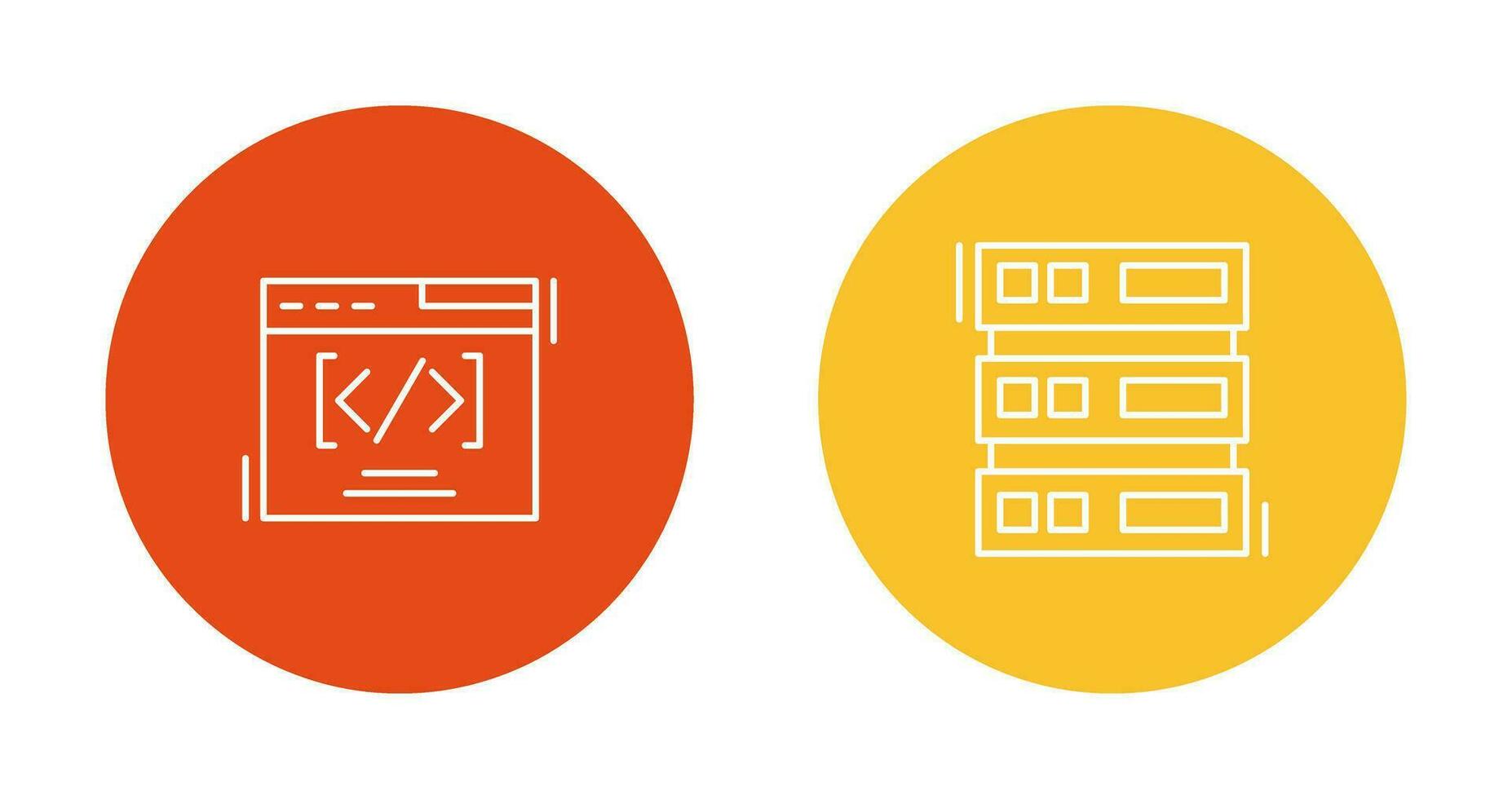 Web Coding ND Server Icon vector