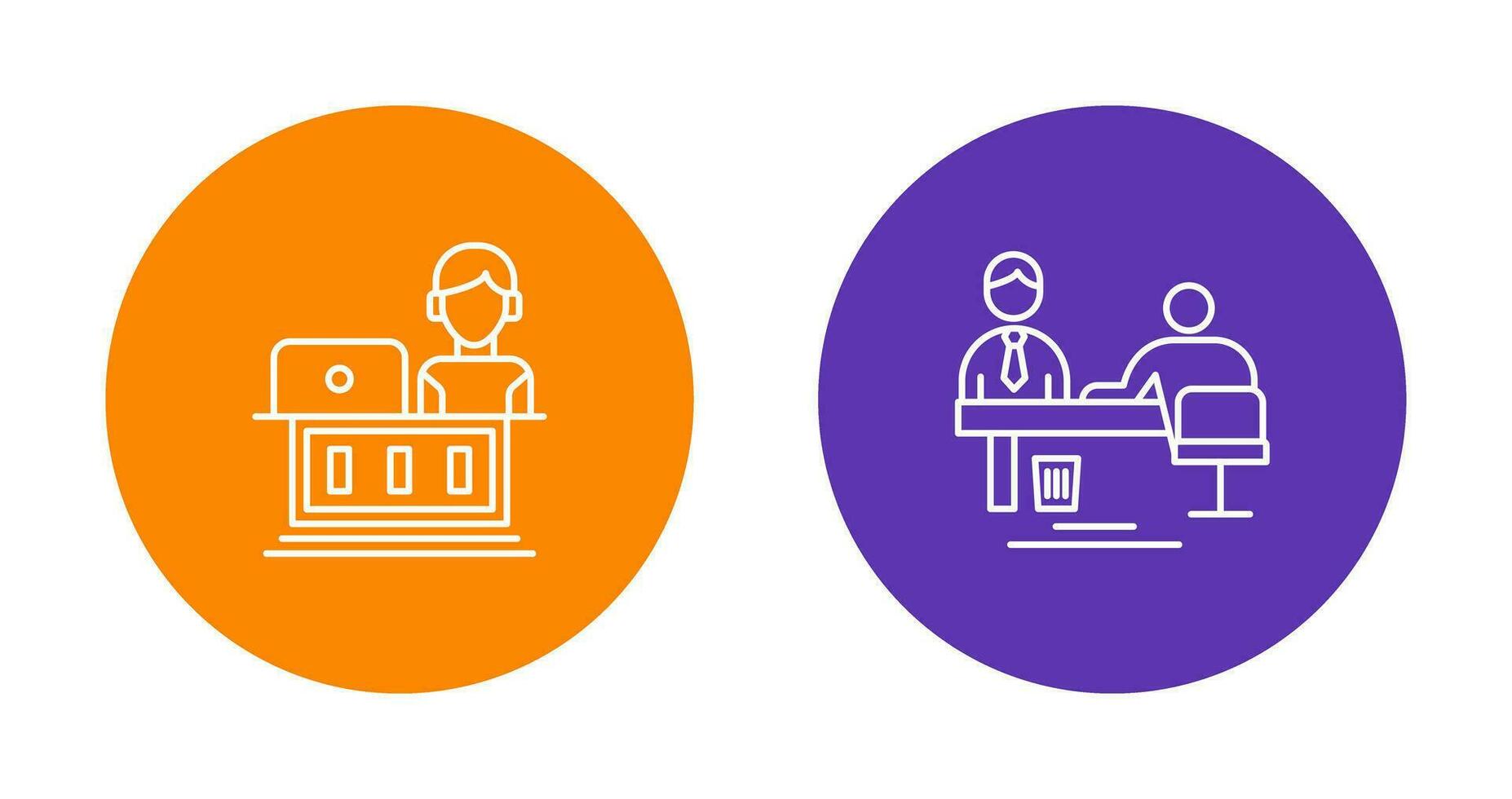 Employee and Evaluating work Icon vector