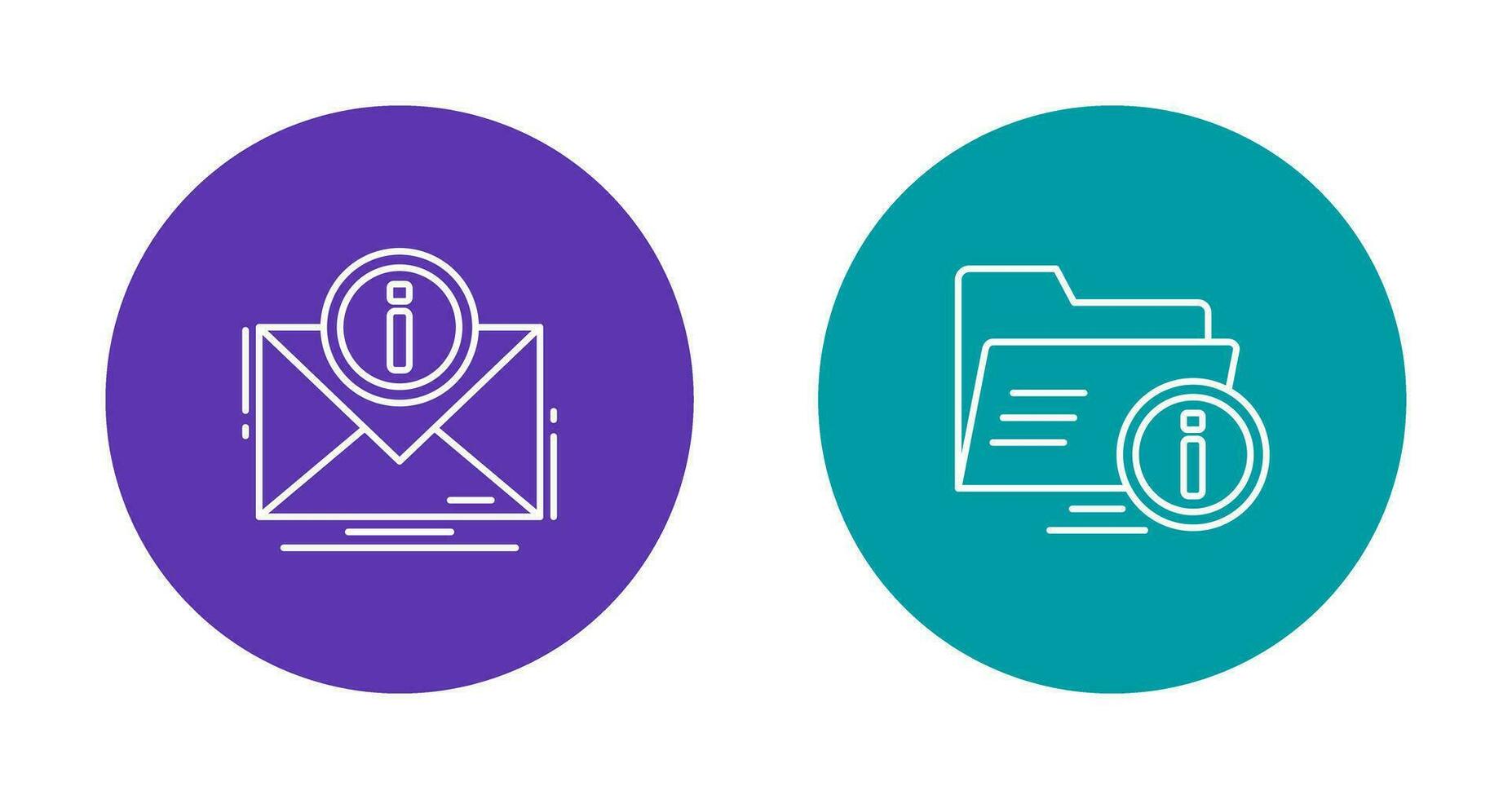 e mail and folder Icon vector