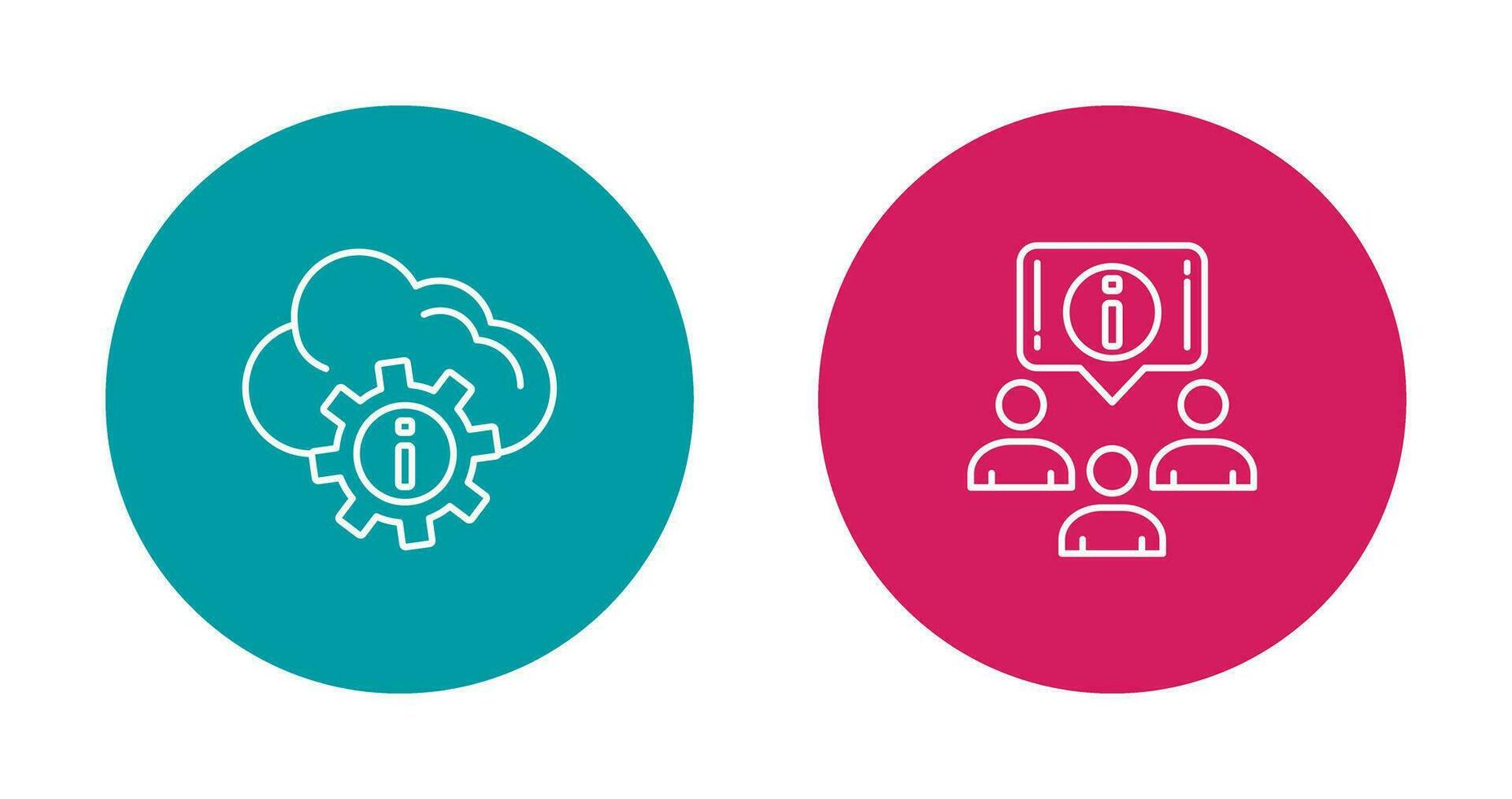 setting and information Icon vector