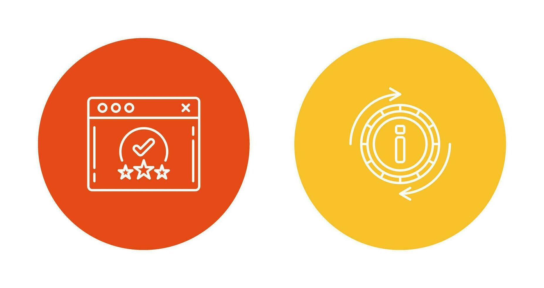 rating and refresh  Icon vector