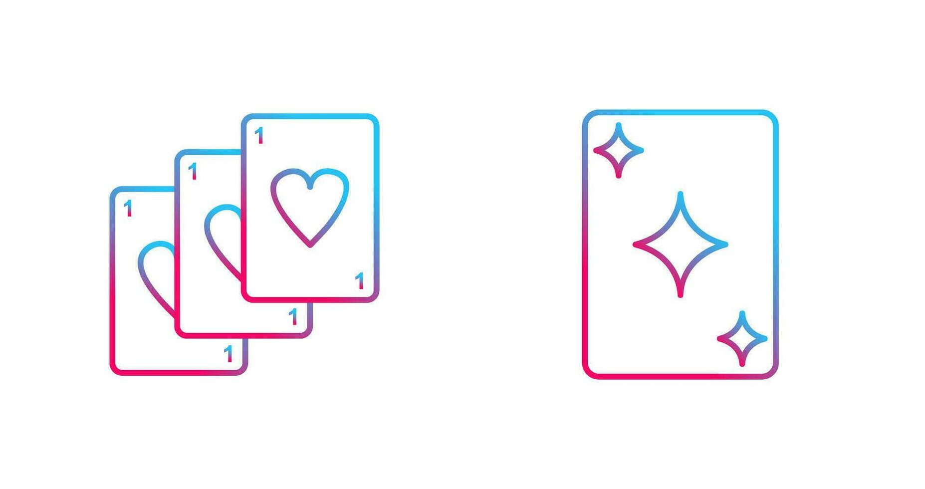 Deck of Card and Card Icon vector