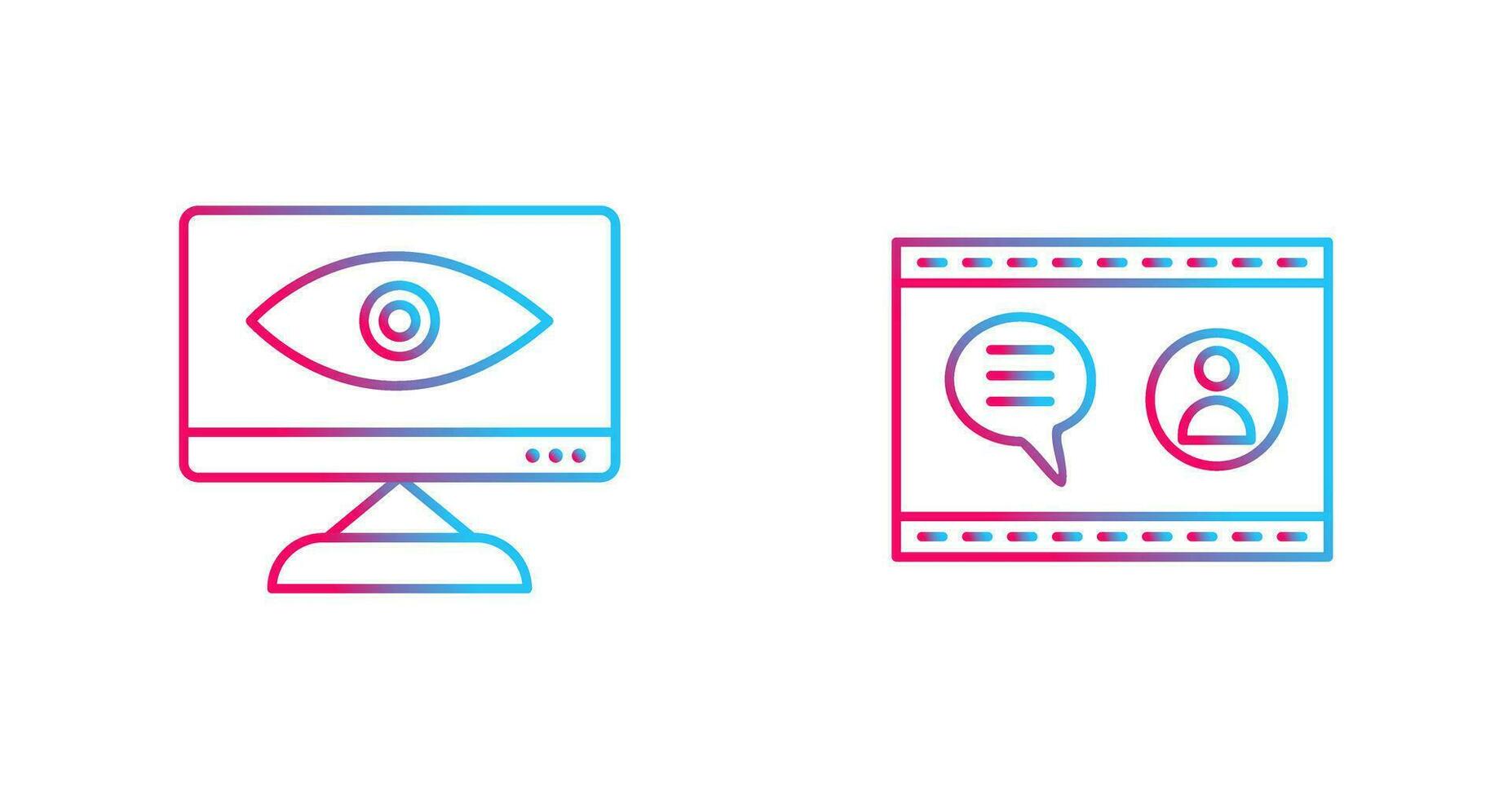 Web Visibility and Web Support  Icon vector