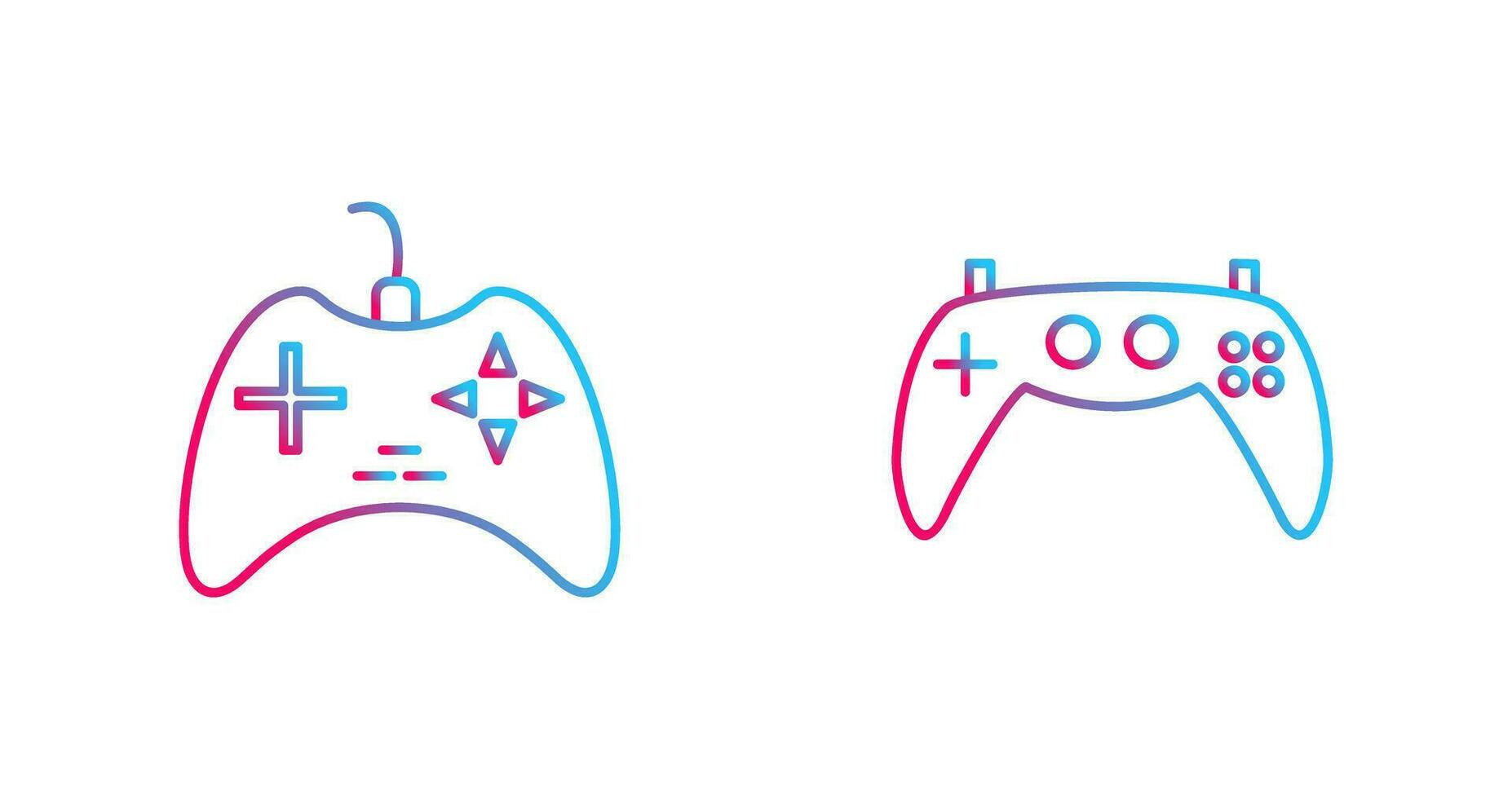 Gaming Console and Gaming Console Icon vector