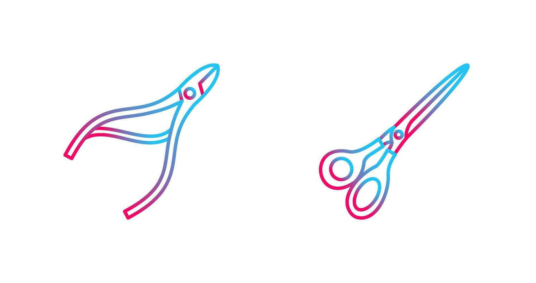 Nippers and Scissors Icon vector