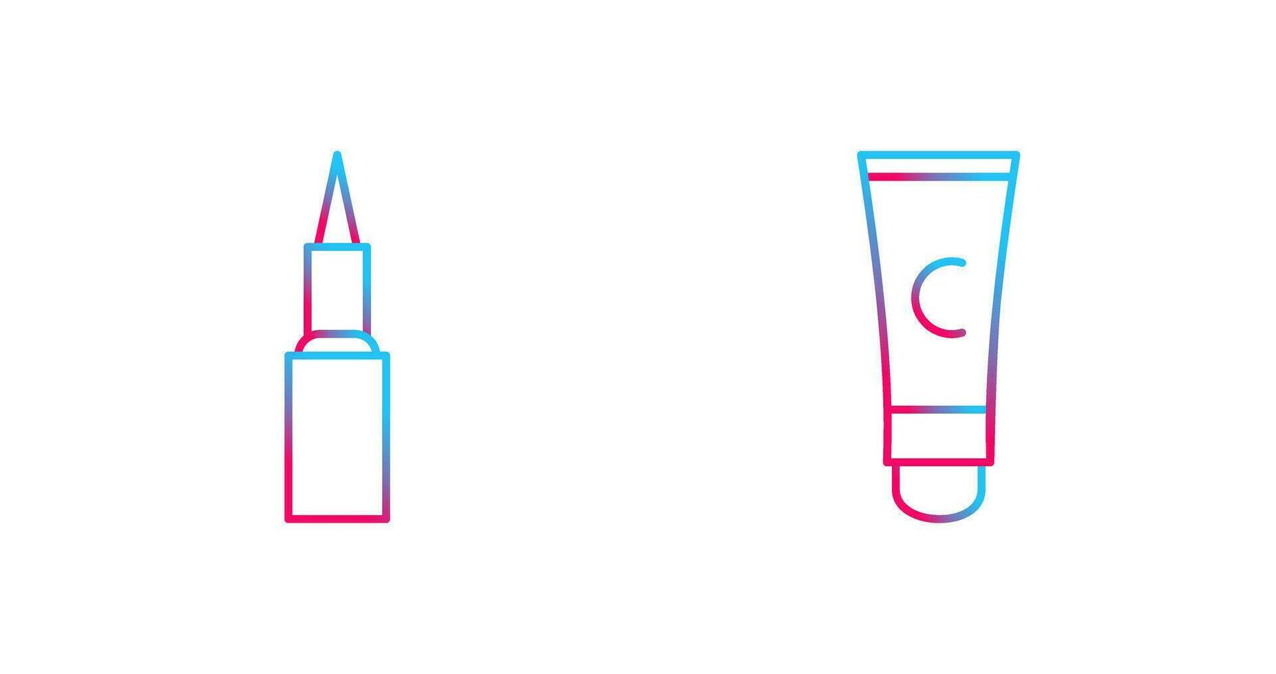 Kajal cosmetics and Conditioner  Icon vector