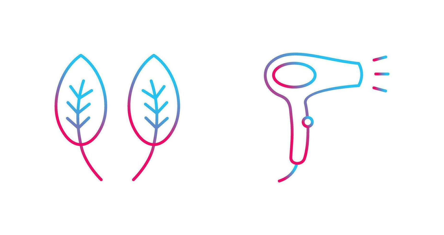 Herb and Hair removal Icon vector