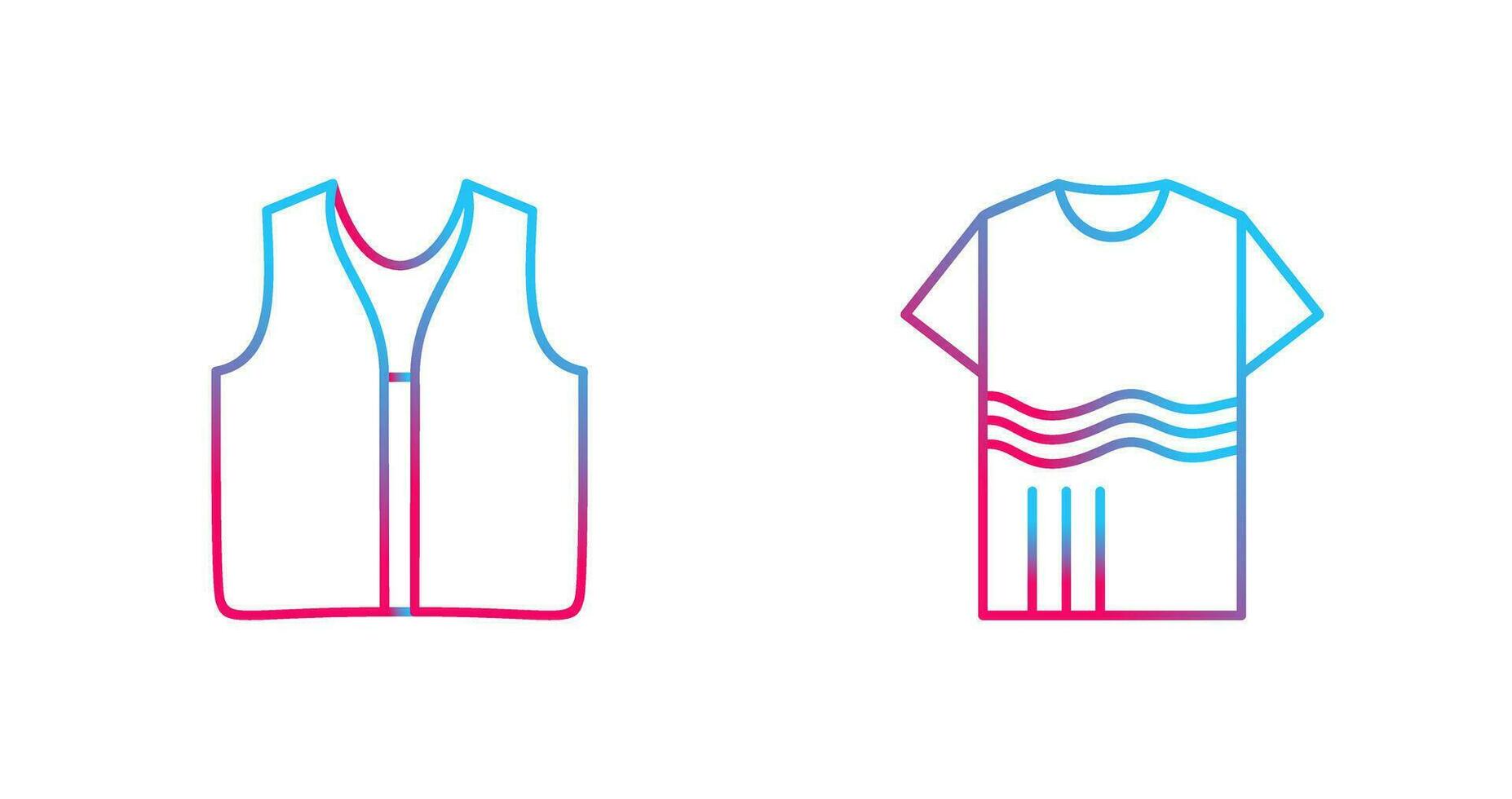 Swimming Vest and Accessory Icon vector