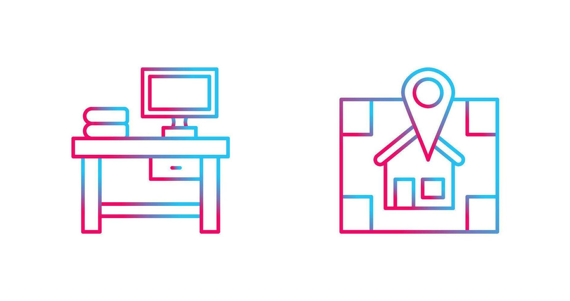 Table and Navigator Icon vector
