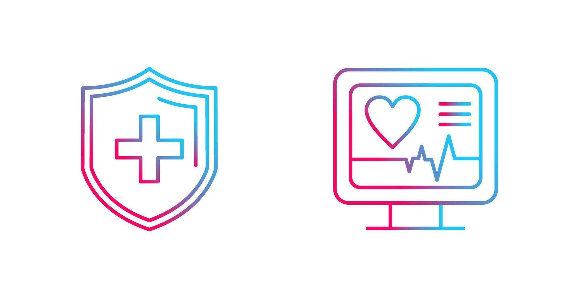 Protection and Plus Icon vector