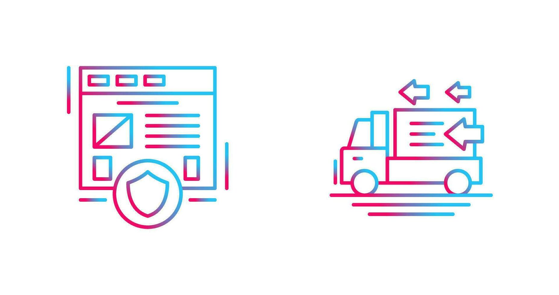 Secure and Order Return Icon vector