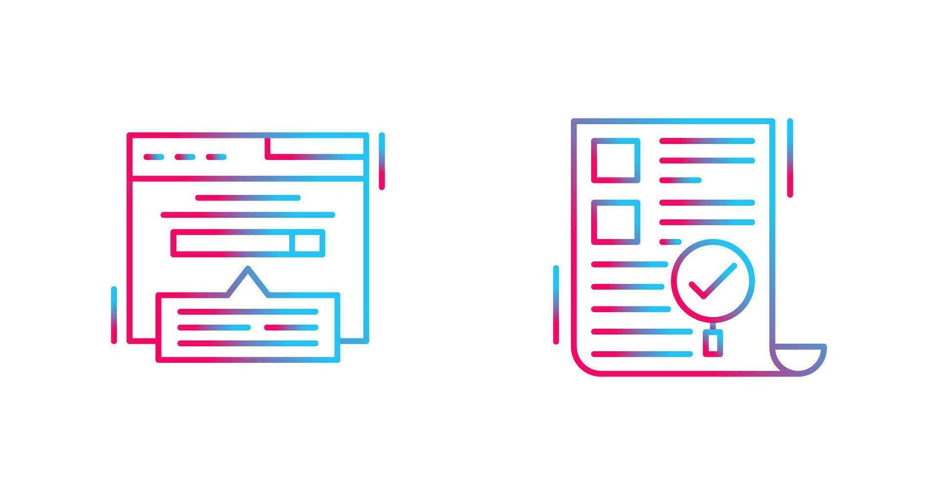 Keyword Search and SEO Audit Icon vector
