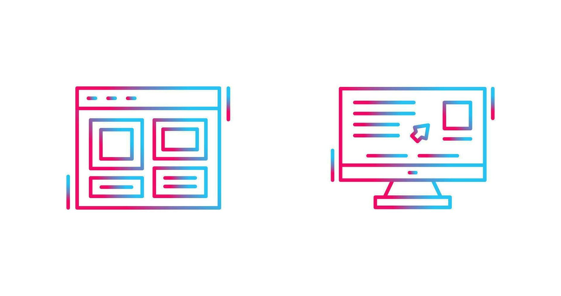 Layout and Usability Icon vector